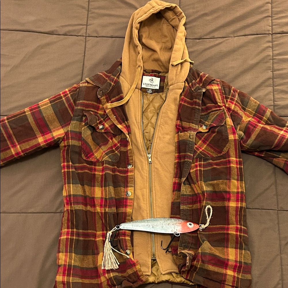 Legendary Whitetails Rustic Plaid Jacket with Hoodie